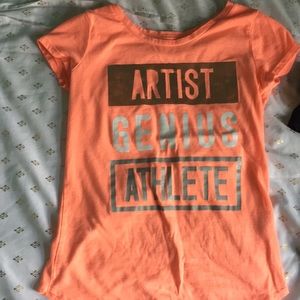 Peach/orange color shirt for kids